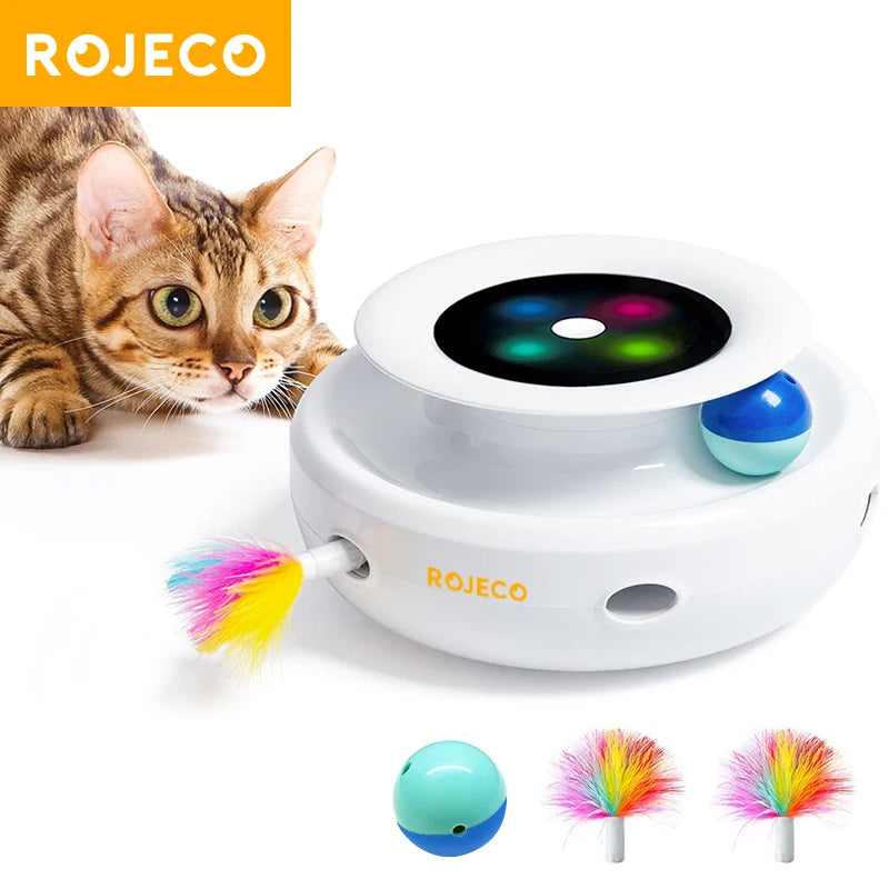 ROJECO 2 in 1 Cat Toy Automatic