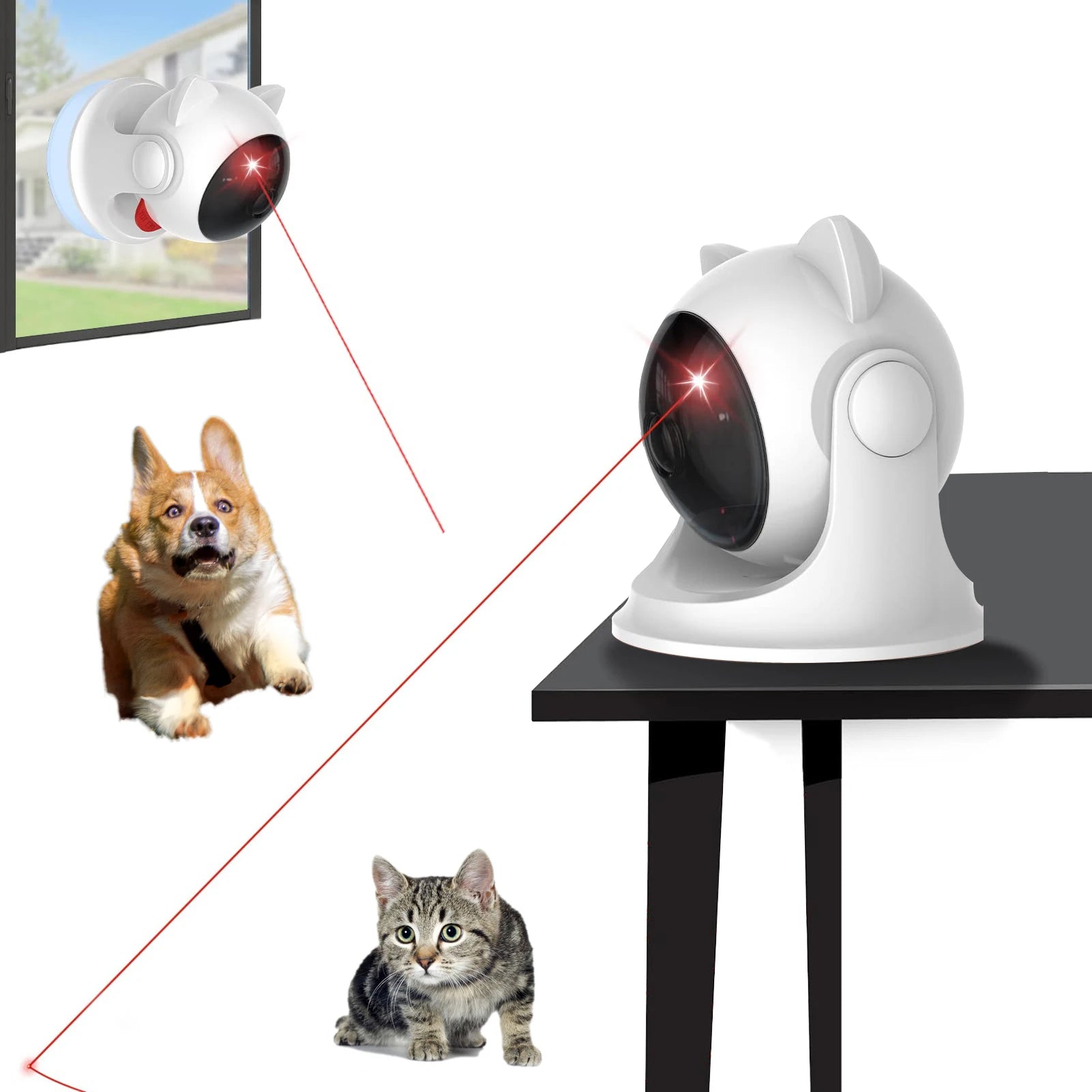 Automatic laser toy for cat
