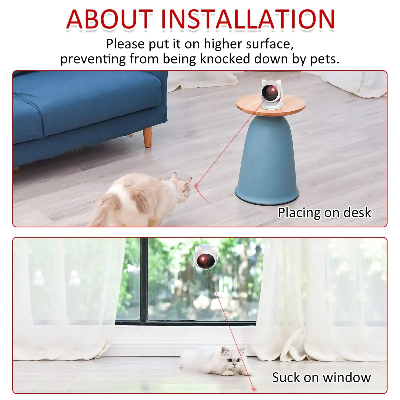 Automatic laser toy for cat