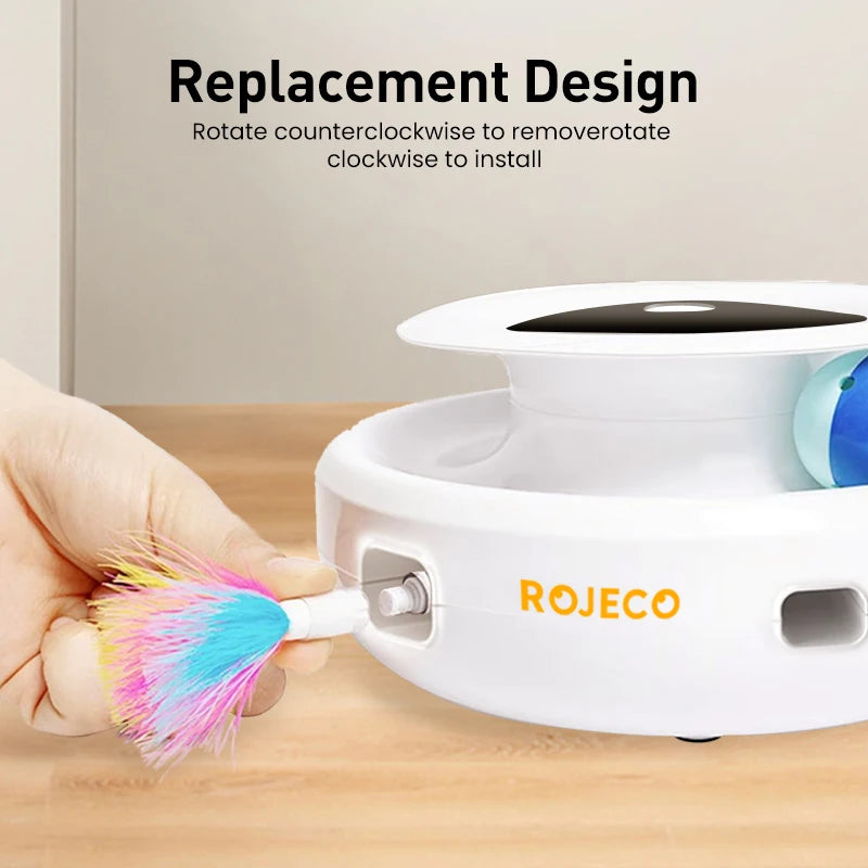 ROJECO 2 in 1 Cat Toy Automatic
