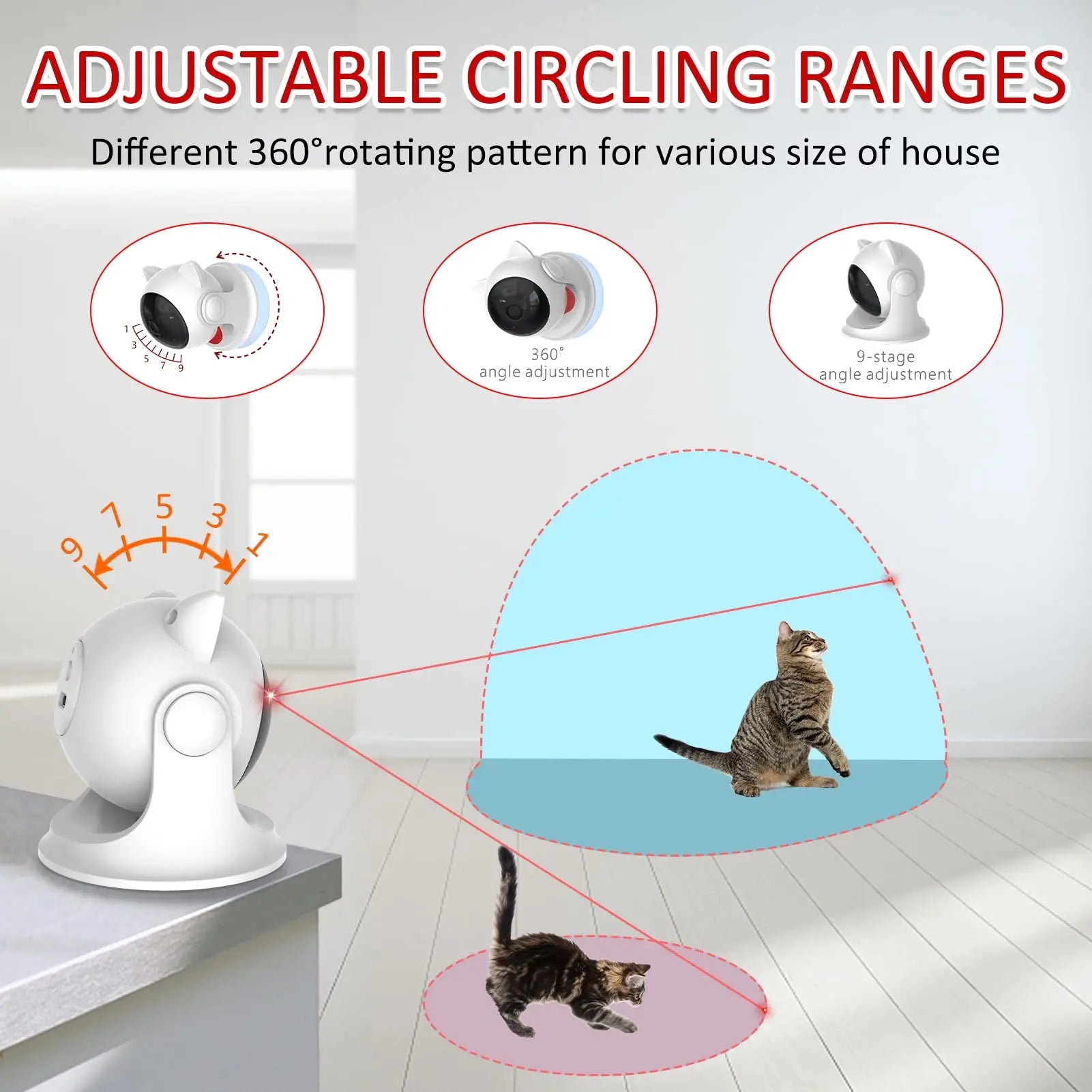 Automatic laser toy for cat